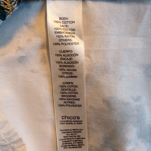 Chicos embroidered birds top  - Picture 5 of 8